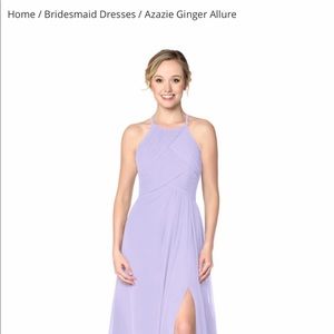 Azazie lilac dress